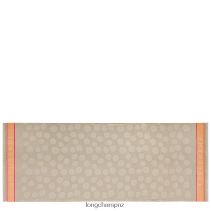 Men Beige Longchamp Spring/Summer 2023 Collection Stole Accessories L06408992