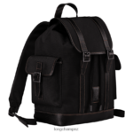 Men Black Longchamp Boxford Backpack Bags L064081102 - Image 3