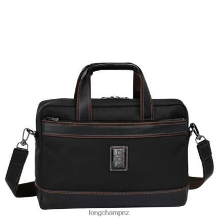 Men Black Longchamp Boxford Briefcase Bags L064081093