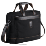 Men Black Longchamp Boxford Briefcase Bags L064081096 - Image 2