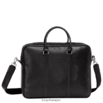 Men Black Longchamp Le Foulonne Briefcase Bags L064081100