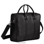 Men Black Longchamp Le Foulonne Briefcase Bags L064081100 - Image 3