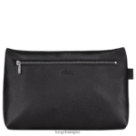 Men Black Longchamp Le Foulonne Toiletry case Bags L06408870 - Image 3