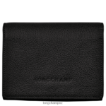 Men Black Longchamp Le Foulonne Wallet Leather Goods L06408595