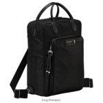 Men Black Longchamp Le Pliage Energy Backpack Bags L06408451 - Image 3