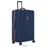 Men Blue Longchamp Boxford Suitcase Bags L06408845 - Image 3