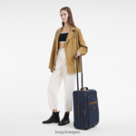Men Blue Longchamp Boxford Suitcase Bags L06408851 - Image 2