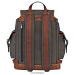 Men Brown Longchamp Boxford Backpack Bags L064081103 - Image 4