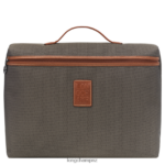 Men Brown Longchamp Boxford Briefcase Bags L064081098