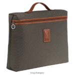 Men Brown Longchamp Boxford Briefcase Bags L064081098 - Image 3