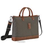 Men Brown Longchamp Boxford Briefcase Bags L06408465 - Image 2