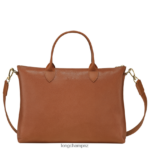 Men Caramel Longchamp Le Foulonne Briefcase Bags L06408468 - Image 4