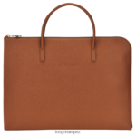 Men Caramel Longchamp Le Foulonne Briefcase Bags L06408471