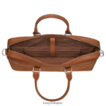 Men Caramel Longchamp Le Foulonne Briefcase Bags L06408480 - Image 5
