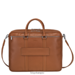 Men Caramel Longchamp Le Foulonne Briefcase Bags L06408482 - Image 4