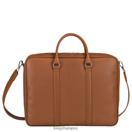 Men Caramel Longchamp Le Foulonne Briefcase Bags L06408482