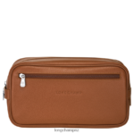 Men Caramel Longchamp Le Foulonne Toiletry case Bags L06408874