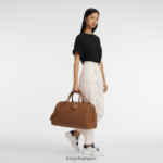 Men Caramel Longchamp Le Foulonne Travel bag Bags L06408825 - Image 2