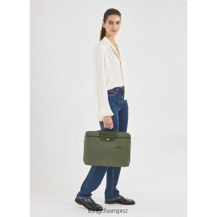 Men Forest Longchamp Le Pliage Green Document folder Bags L06408493 - Image 2