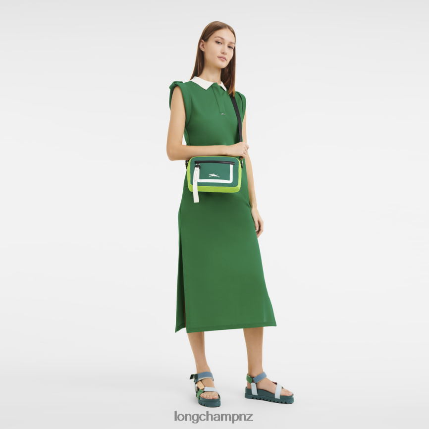 Men Grass/Green Light Longchamp Le Pliage Collection Camera bag Bags L06408334 - Image 2