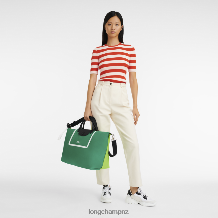 Men Grass/Green Light Longchamp Le Pliage Collection Travel bag Bags L06408777 - Image 2