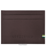 Men Mocha Longchamp sur Seine Card holder Leather Goods L0640818