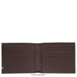 Men Mocha Longchamp sur Seine Wallet Leather Goods L064081128 - Image 2