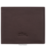 Men Mocha Longchamp sur Seine Wallet Leather Goods L064081128 - Image 3