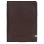 Men Mocha Longchamp sur Seine Wallet Leather Goods L064081130