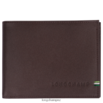 Men Mocha Longchamp sur Seine Wallet Leather Goods L064081131