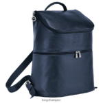 Men Navy Longchamp Le Foulonne Backpack Bags L06408449 - Image 3
