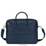 Men Navy Longchamp Le Foulonne Briefcase Bags L064081101 - Image 4