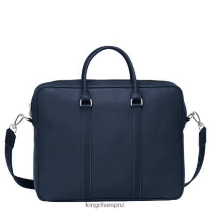 Men Navy Longchamp Le Foulonne Briefcase Bags L064081101