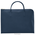Men Navy Longchamp Le Foulonne Briefcase Bags L06408474