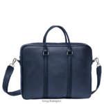 Men Navy Longchamp Le Foulonne Briefcase Bags L06408479
