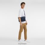 Men Navy Longchamp Le Foulonne Camera bag Bags L064081120 - Image 2