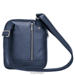 Men Navy Longchamp Le Foulonne Crossbody bag Bags L064081123 - Image 4