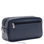Men Navy Longchamp Le Foulonne Toiletry case Bags L06408873 - Image 2