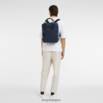 Men Navy Longchamp Le Pliage Energy Backpack Bags L06408452 - Image 2