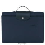 Men Navy Longchamp Le Pliage Green Document folder Bags L06408496