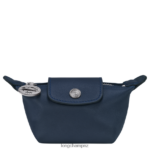 Men Navy Longchamp Le Pliage Xtra Coin purse Leather Goods L06408547