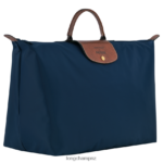 Men Navy Longchamp X D'heygere Travel bag / Backpack Bags L06408835 - Image 4