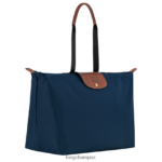 Men Navy Longchamp X D'heygere Travel bag / Backpack Bags L06408835 - Image 5