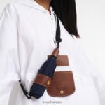 Men Navy Longchamp X D'heygere Umbrella Accessories L06408965 - Image 5