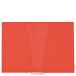 Men Orange Longchamp Le Foulonne Passport cover Leather Goods L06408725 - Image 2