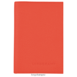 Men Orange Longchamp Le Foulonne Passport cover Leather Goods L06408725