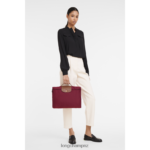 Men Red Longchamp Le Pliage Original Briefcase Bags L06408487 - Image 2