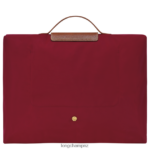 Men Red Longchamp Le Pliage Original Briefcase Bags L06408487 - Image 4