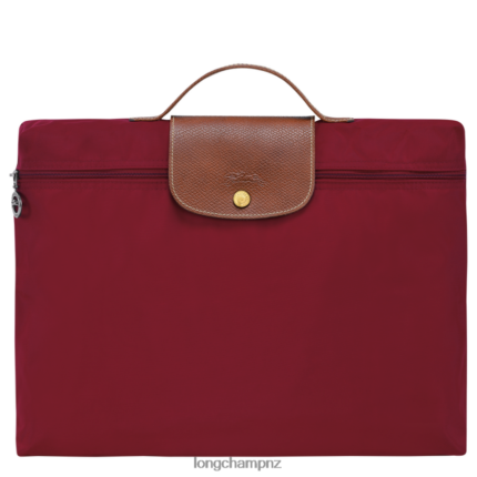 Men Red Longchamp Le Pliage Original Briefcase Bags L06408487