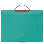 Men Turquoise Longchamp Le Pliage Original Briefcase Bags L06408489 - Image 3